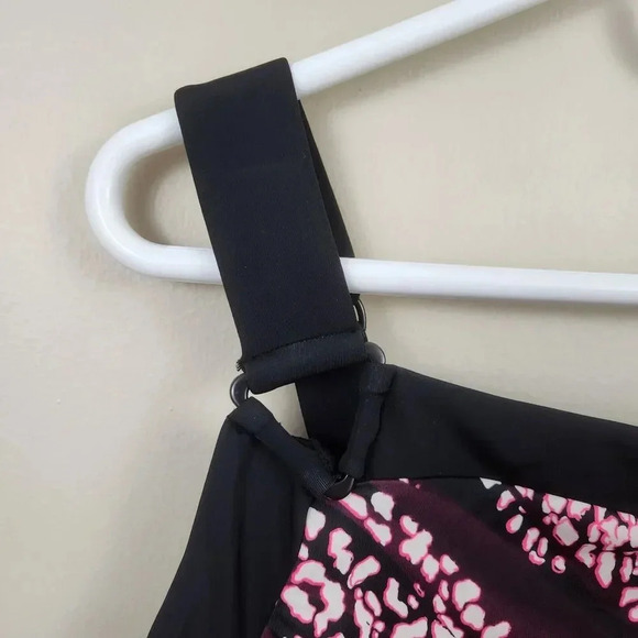 AQUA GREEN Asymetrical One Piece Tank‎ Swimsuit UPF 50+ Swimwear SZ XL 16/18 - Picture 2 of 12